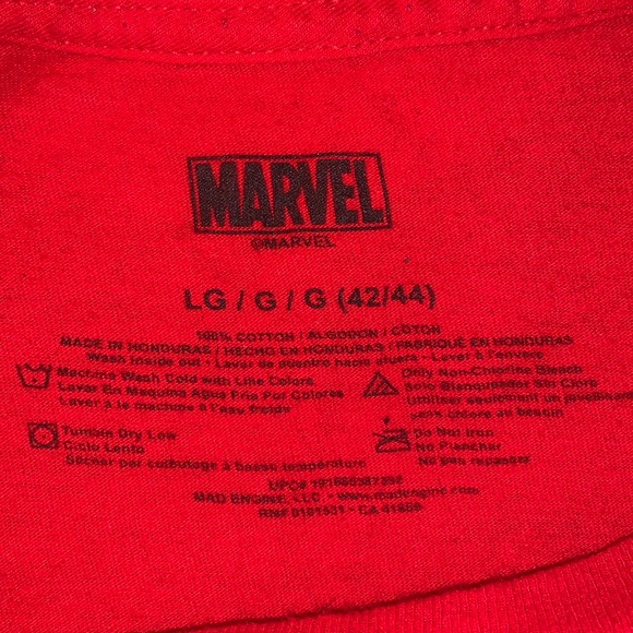 Marvel X-Force Deadpool Cable And Domino “I’m With Stupid” T-Shirt Boy’s Large - Picture 3 of 3